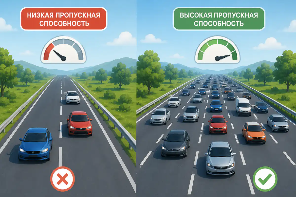 Инфографика: пропускная способность канала